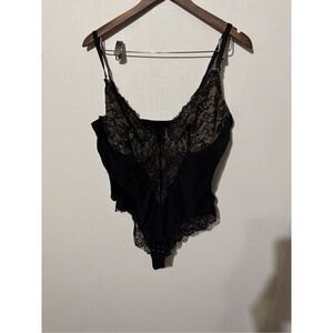 Brand New Popilush Women’s XXL 2XL Black Sleeveless Lace One Piece Bodysuit